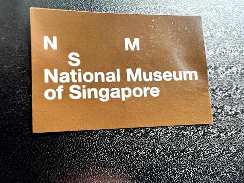 National Museum of Singapore Entry Sticker